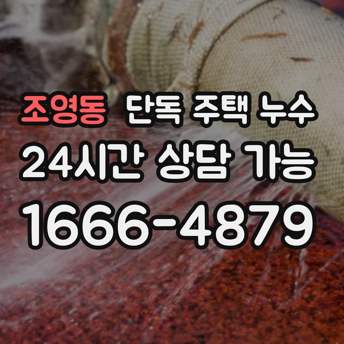 조영동 단독 주택 누수 마당 배수로 정비가 중요한 이유