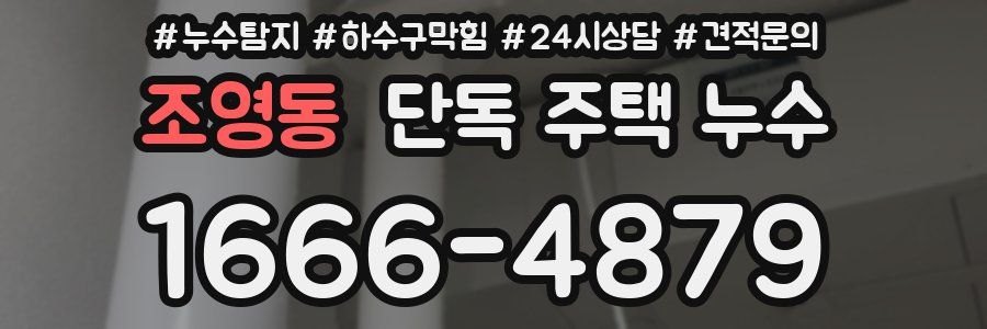 조영동 단독 주택 누수