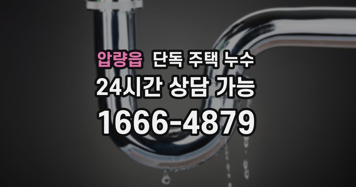 압량읍 단독 주택 누수