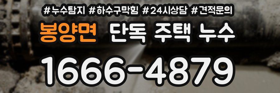 봉양면 단독 주택 누수