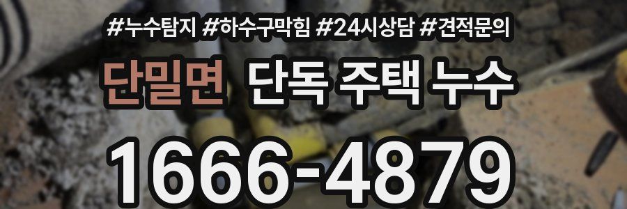 단밀면 단독 주택 누수