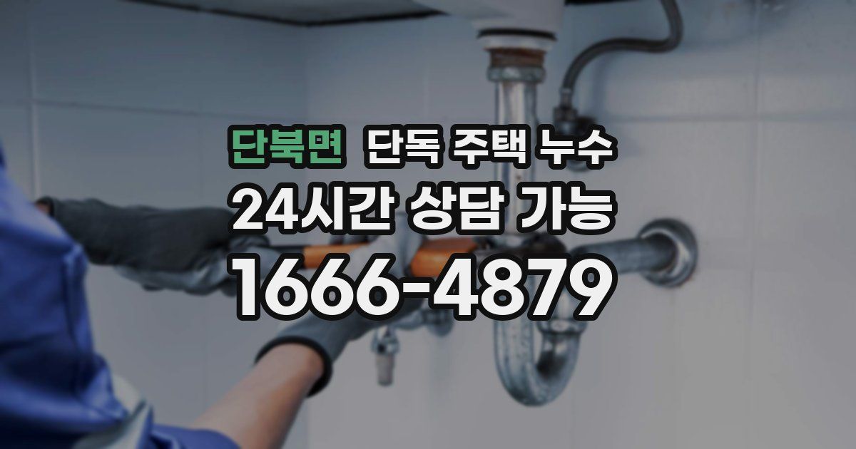 단북면 단독 주택 누수