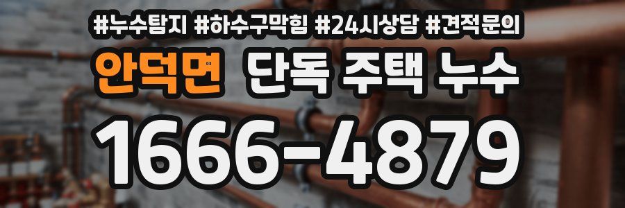 안덕면 단독 주택 누수