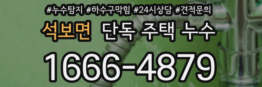 석보면 단독 주택 누수