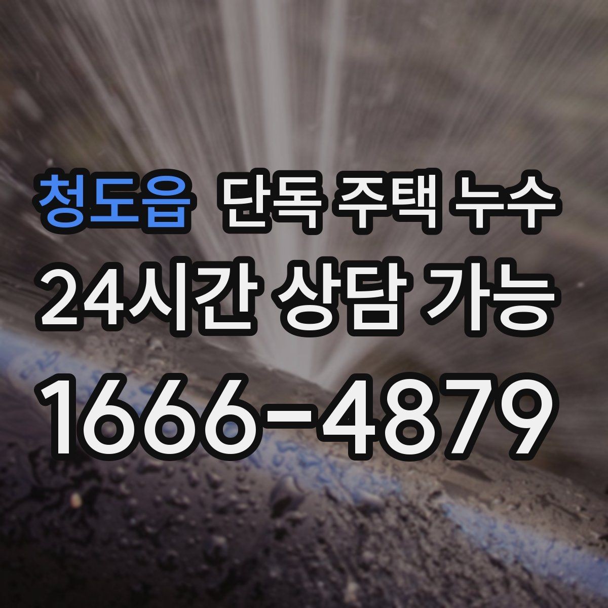 청도읍 단독 주택 누수 전등 주변 물방울 떨어질 때 대처