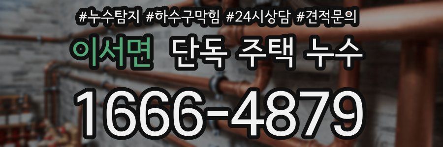 이서면 단독 주택 누수