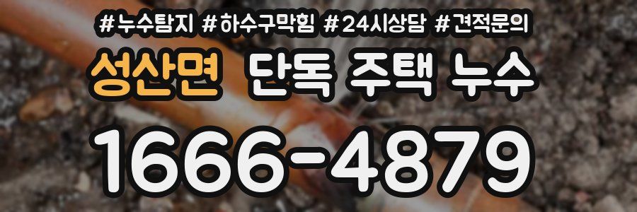 성산면 단독 주택 누수