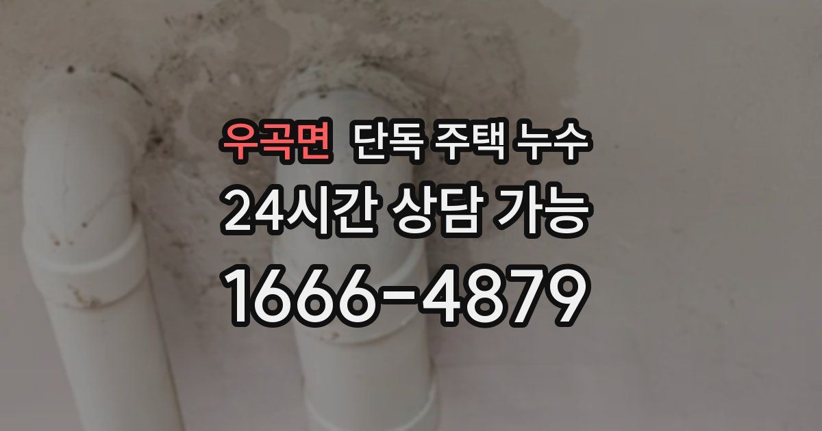 우곡면 단독 주택 누수