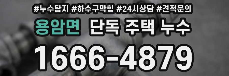 용암면 단독 주택 누수