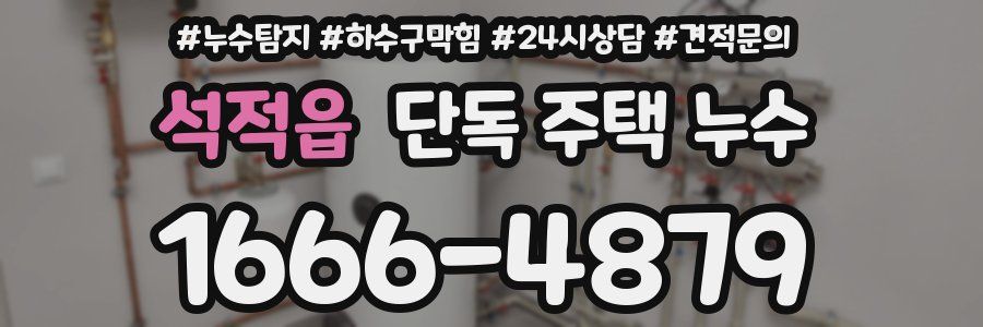 석적읍 단독 주택 누수