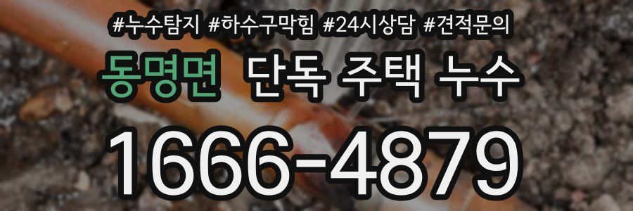 동명면 단독 주택 누수