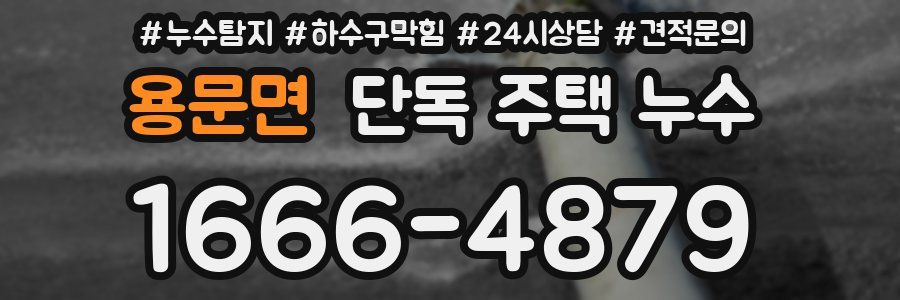 용문면 단독 주택 누수