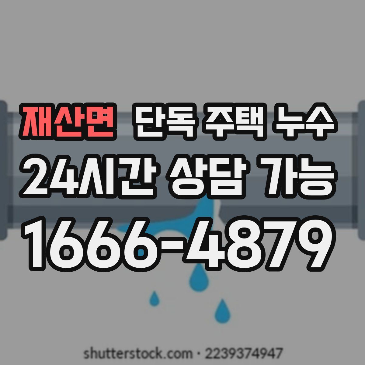 재산면 단독 주택 누수