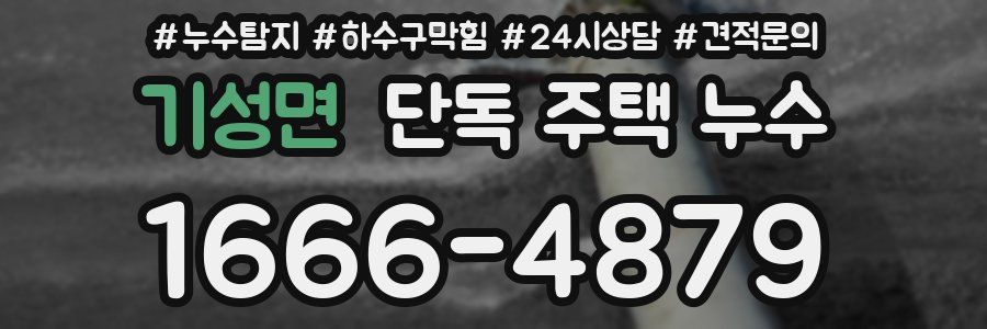 기성면 단독 주택 누수