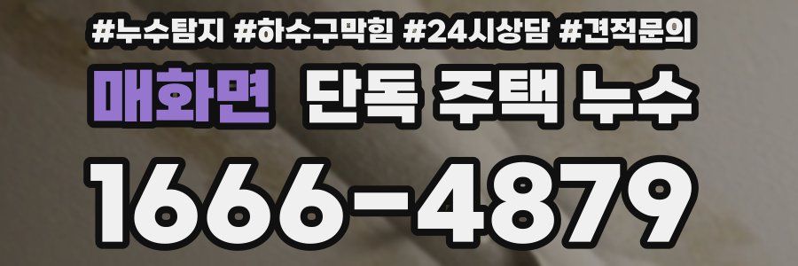 매화면 단독 주택 누수