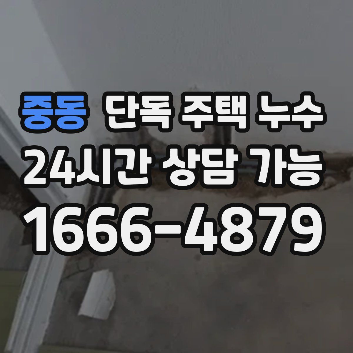 중동 단독 주택 누수