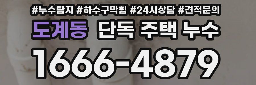 도계동 단독 주택 누수