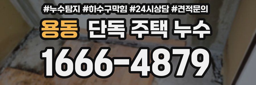 용동 단독 주택 누수