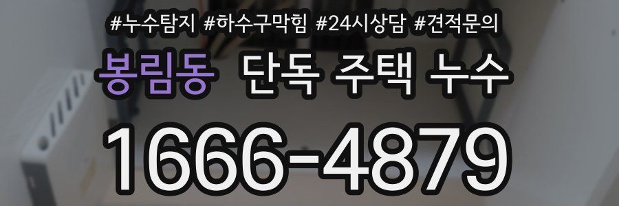 봉림동 단독 주택 누수