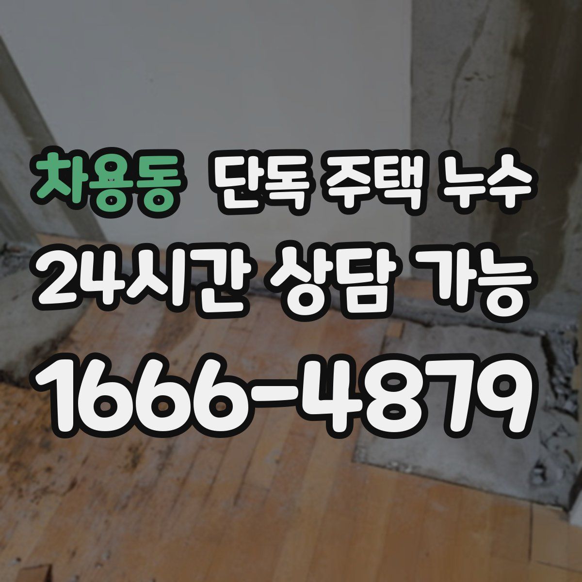 차용동 단독 주택 누수