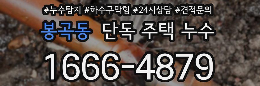 봉곡동 단독 주택 누수