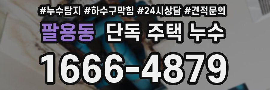 팔용동 단독 주택 누수