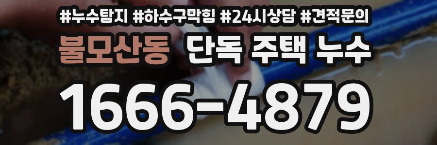 불모산동 단독 주택 누수