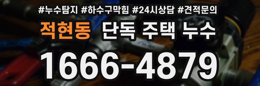 적현동 단독 주택 누수