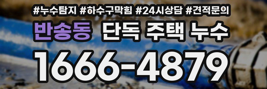 반송동 단독 주택 누수