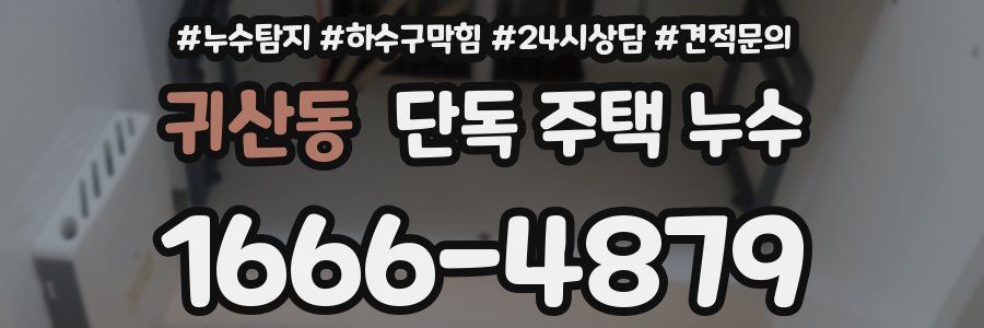 귀산동 단독 주택 누수