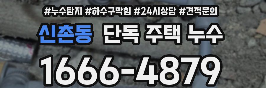 신촌동 단독 주택 누수