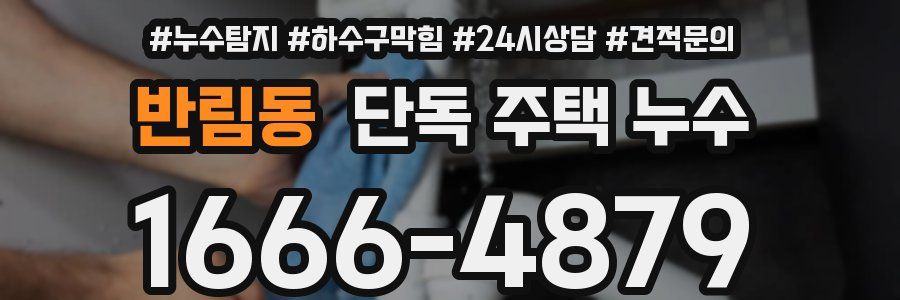 반림동 단독 주택 누수