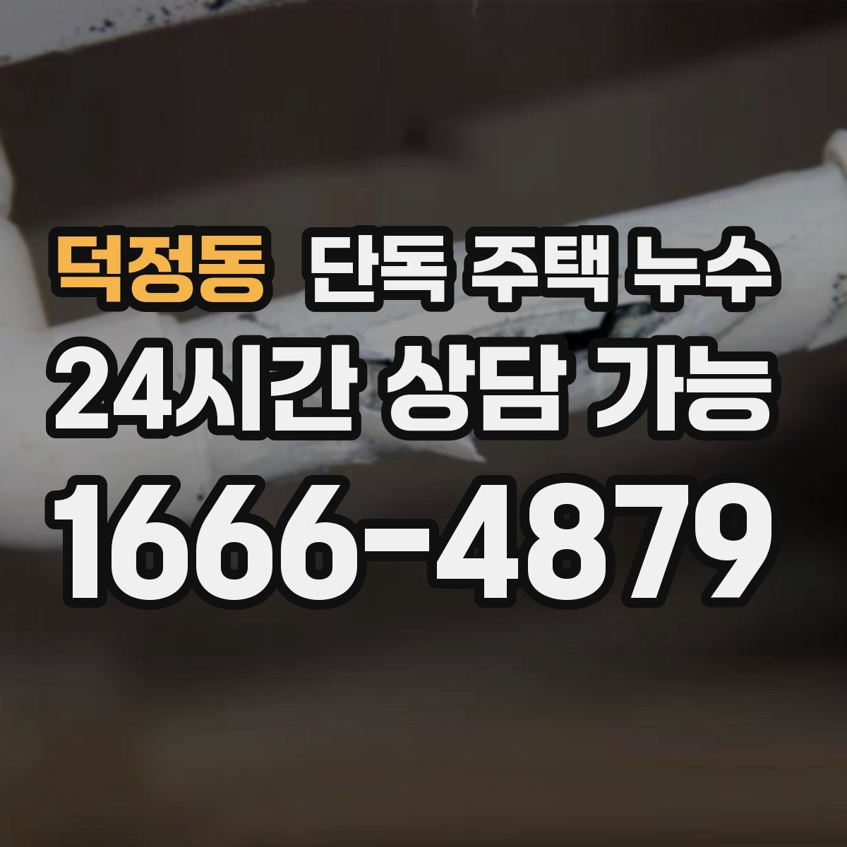 덕정동 단독 주택 누수