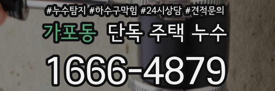 가포동 단독 주택 누수