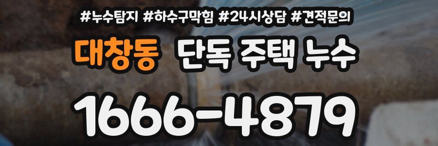 대창동 단독 주택 누수