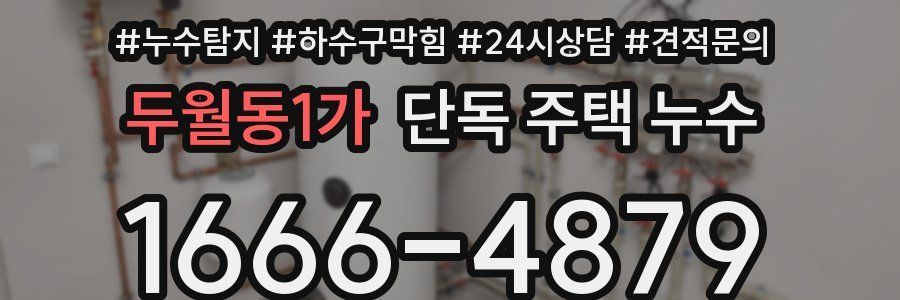 두월동1가 단독 주택 누수