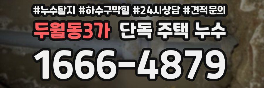 두월동3가 단독 주택 누수