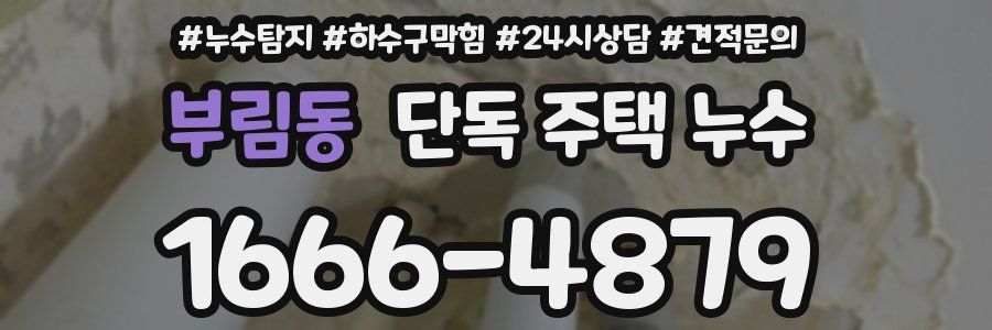 부림동 단독 주택 누수