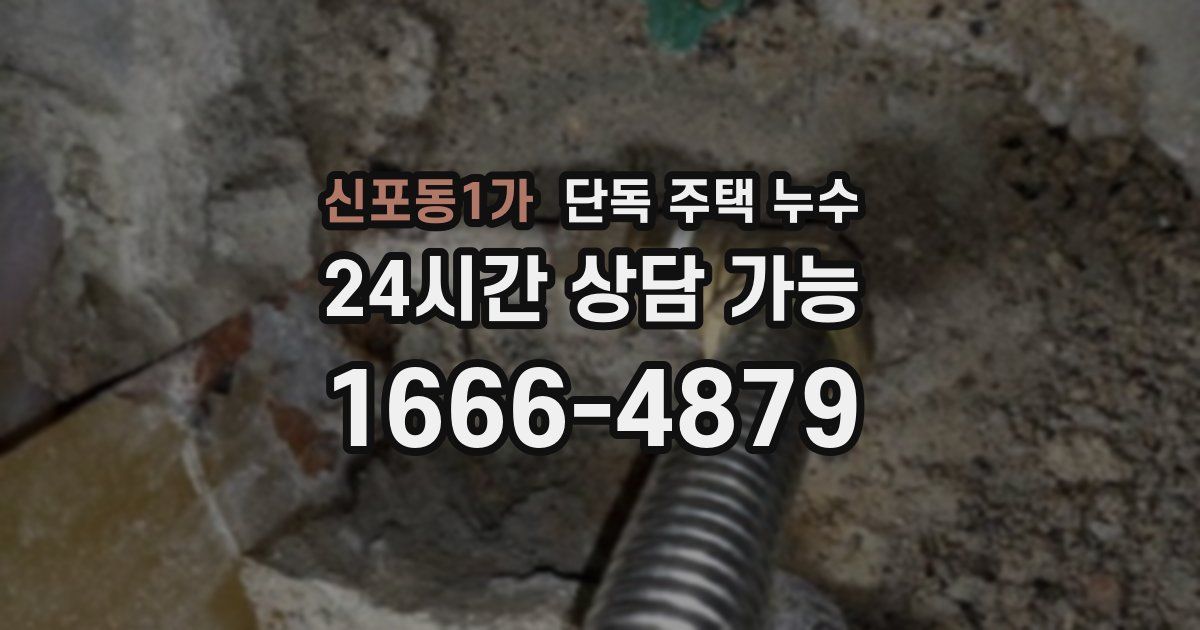 신포동1가 단독 주택 누수