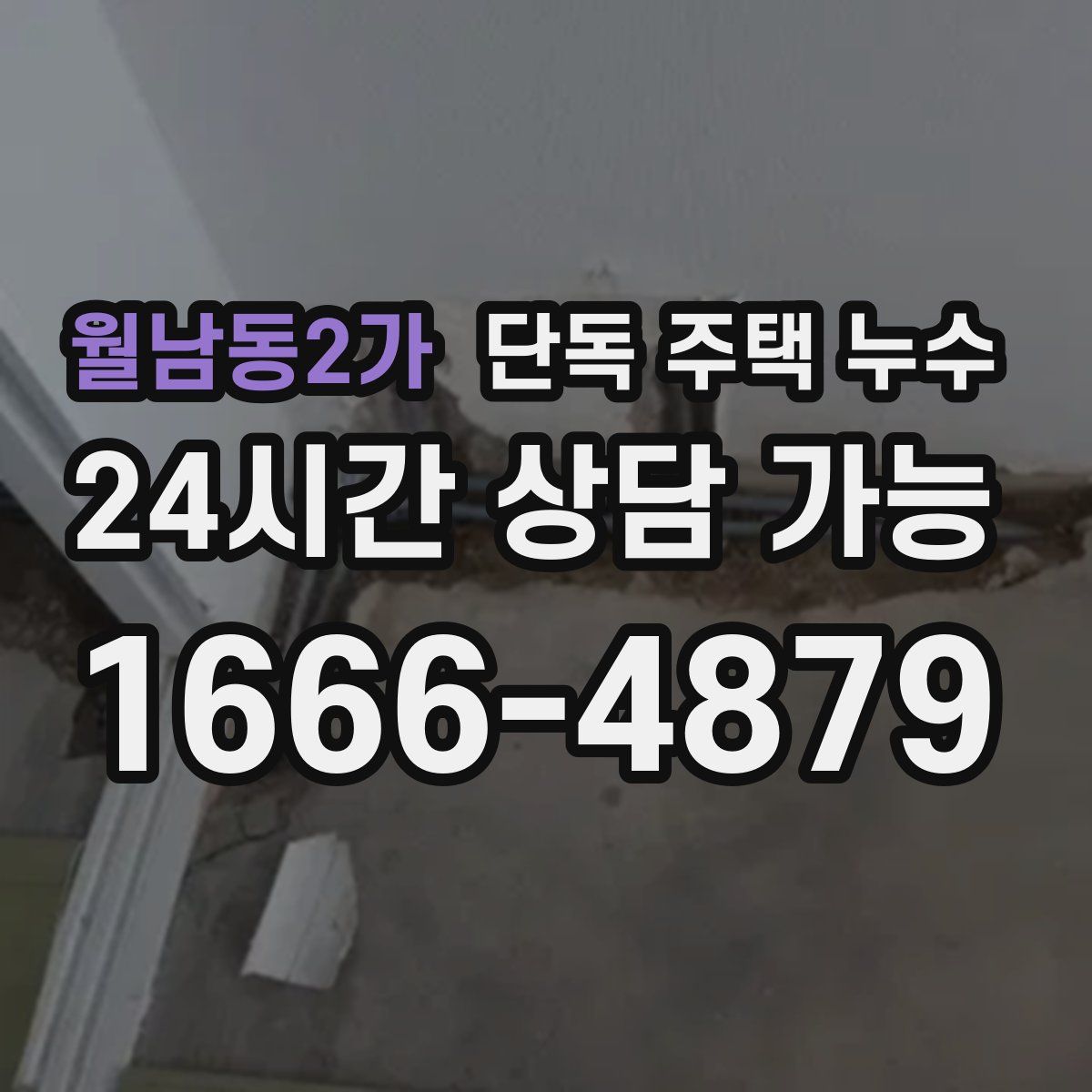 월남동2가 단독 주택 누수