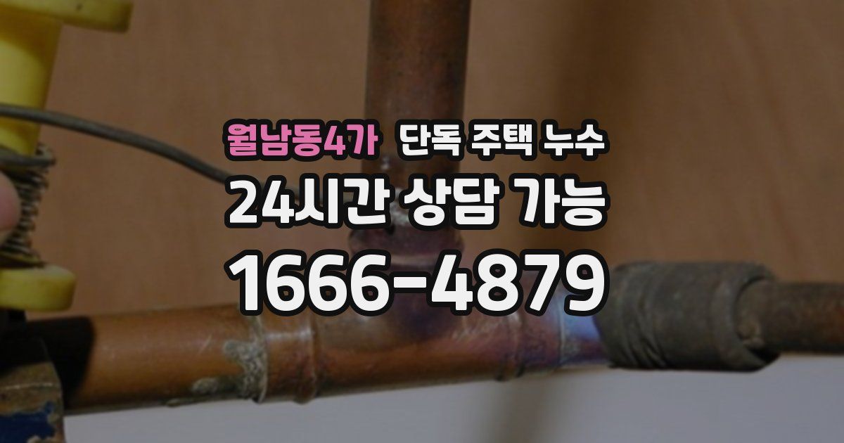 월남동4가 단독 주택 누수