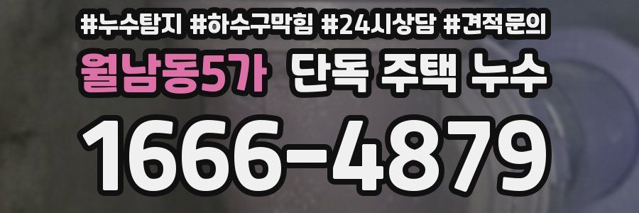 월남동5가 단독 주택 누수