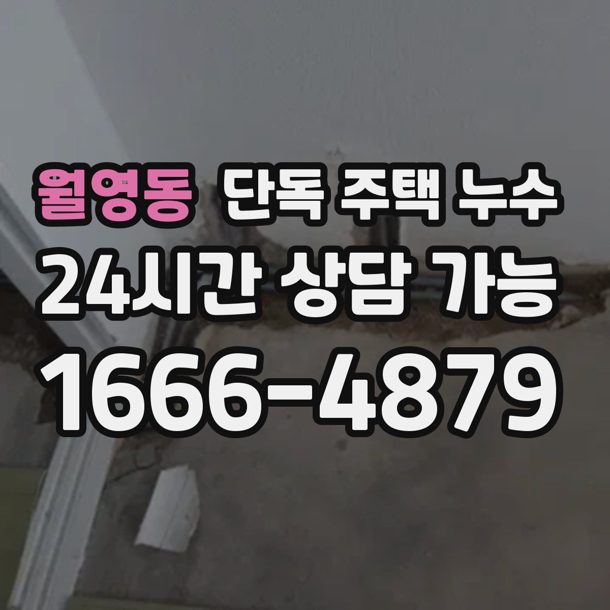 월영동 단독 주택 누수