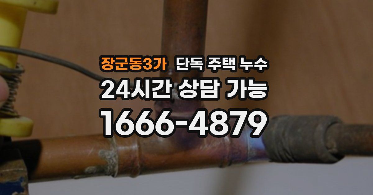 장군동3가 단독 주택 누수