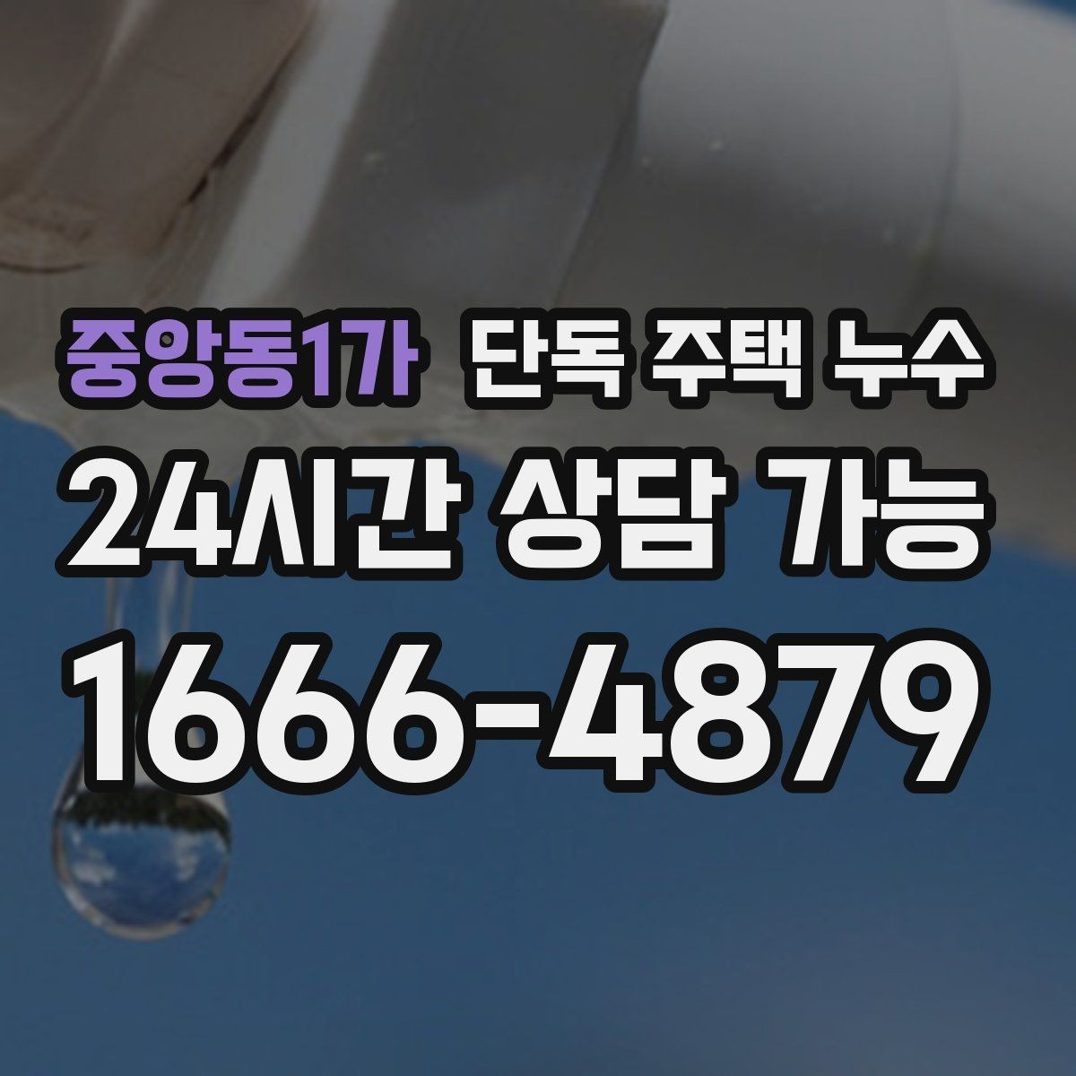 중앙동1가 단독 주택 누수 가구 뒤 벽이 젖는다면 주의
