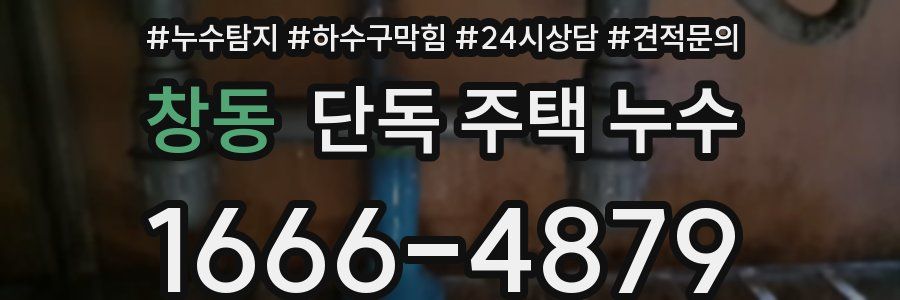 창동 단독 주택 누수