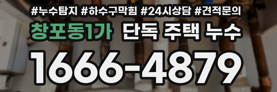 창포동1가 단독 주택 누수