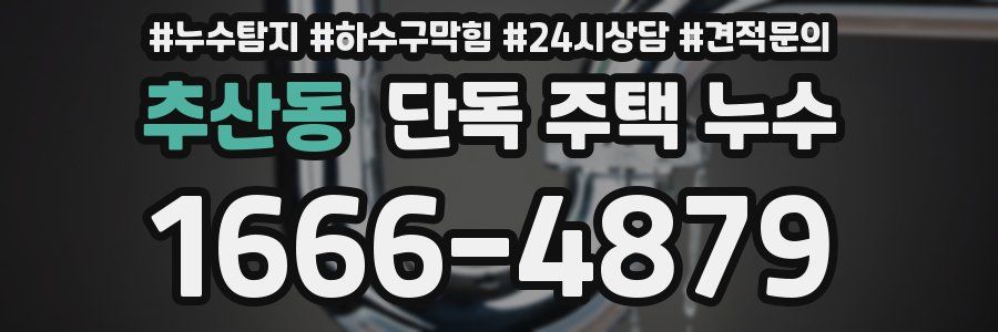 추산동 단독 주택 누수