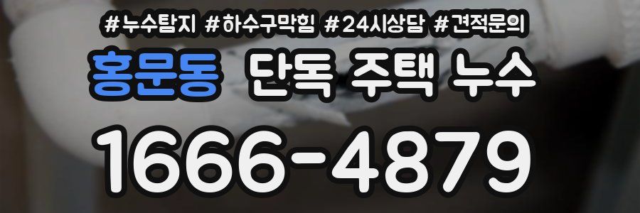 홍문동 단독 주택 누수