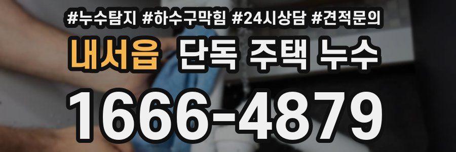 내서읍 단독 주택 누수